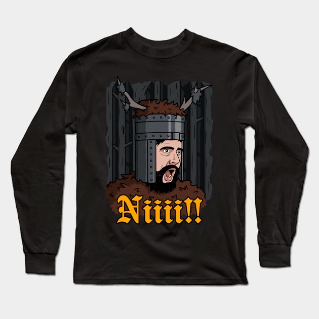 God, please, NI! Long Sleeve T-Shirt by Raffiti